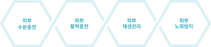 피부수분충전/피부활력충전/피부재생관리/피부노화방지
